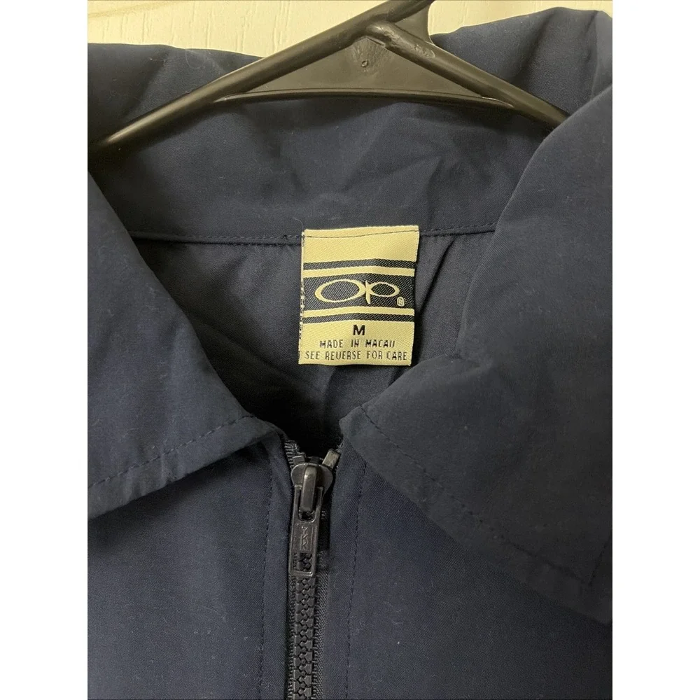 NWT Vintage OP Ocean Pacific 80's 90's Navy Floral Windbreaker Surf Y2K Size M
